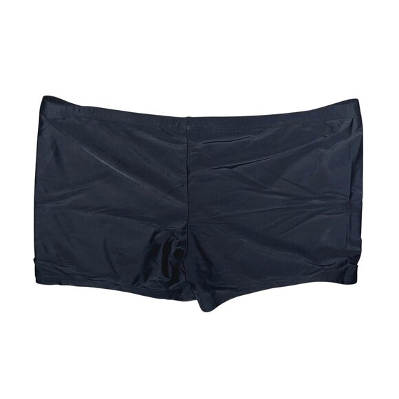 Black Swim Trunks With Stretch Fit & Elastic Waistband 2XL Womens - Picture 3 of 4